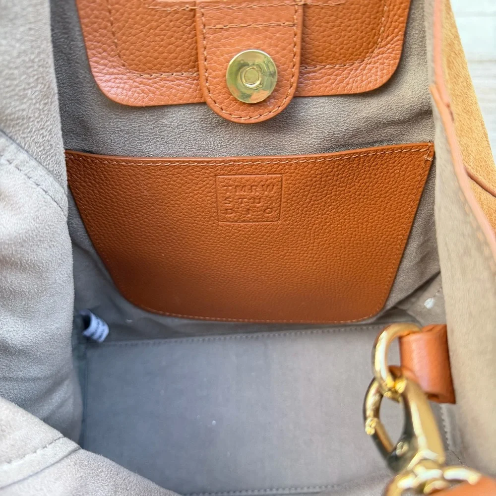 Anthropologie TMRW Studio Antonio Suede Leather Crossbody‎ Tote